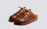 Sneaker 75 | Mens Mules in Ginger Burnished Nubuck | Grenson - Main View