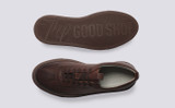 Sneaker 1 | Womens Sneakers in Brown Nubuck  | Grenson - Top and Sole View