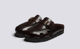 Dotty | Clogs for Women in Dark Brown Leather | Grenson - Main View