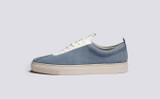 Sneaker 1 | Mens Sneakers in Light Blue Suede  | Grenson - Side View