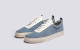 Sneaker 1 | Mens Sneakers in Light Blue Suede  | Grenson - Main View