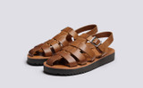 Queenie | Womens Sandals in Ginger Burnished Nubuck | Grenson - Main View