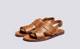 Wiley 3 | Mens Sandals in Ginger Nubuck | Grenson - Main View