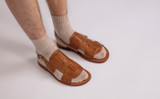 Wiley 3 | Mens Sandals in Ginger Nubuck | Grenson - Lifestyle View
