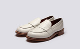 Susie | Womens Loafers in White Nappa Leather | Grenson - Main View