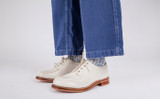 Caitlyn | Womens Shoes in White Nappa Leather | Grenson - Lifestyle View