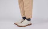 Evangeline | Womens Brogues in White Nappa Leather | Grenson - Lifestyle View 2