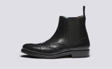 Liv | Womens Chelsea Boots in Black Leather | Grenson - Side View