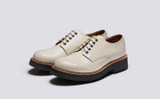 Carol | Womens Derby Shoes in Cream Gloss Leather | Grenson - Main View