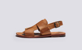 Willa 3 | Womens Sandals in Ginger Nubuck | Grenson - Side View