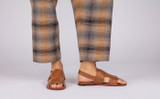 Willa 3 | Womens Sandals in Ginger Nubuck | Grenson - Lifestyle View 2