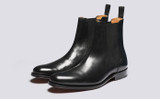Howard | Mens Chelsea Boots in Black Leather | Grenson - Main View