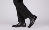 Howard | Mens Chelsea Boots in Black Leather | Grenson - Lifestyle View