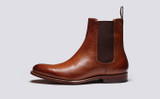 Howard | Mens Chelsea Boots in Tan Leather | Grenson - Side View