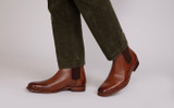 Howard | Mens Chelsea Boots in Tan Leather | Grenson - Lifestyle View