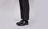 Anderson | Mens Brogues in Black Leather  | Grenson - Lifestyle View 2