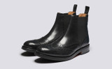 Ralph | Mens Chelsea Boots in Black Leather | Grenson - Main View