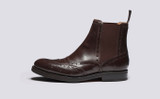 Ralph | Mens Chelsea Boots in Brown Leather | Grenson - Side View