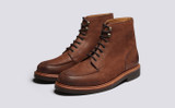 Donald | Mens Derby Boots in Brown Nubuck | Grenson - Main View