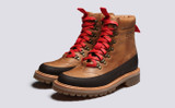 Reid | Mens Hiker Boots in Natural Leather | Grenson - Main View