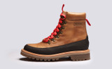 Reid | Mens Hiker Boots in Natural Leather | Grenson - Side View