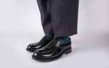 Ernie | Mens Loafers in Black Leather | Grenson - Lifestyle View