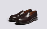 Ernie | Mens Loafers in Brown Leather | Grenson - Main View