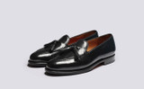 Merle | Mens Loafers in Black Leather | Grenson - Main View