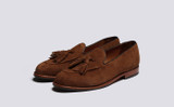 Merle | Mens Loafers in Brown Suede | Grenson - Main View