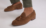 Merle | Mens Loafers in Brown Suede | Grenson - Lifestyle View