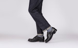 Darryl | Mens Derby Shoes in Black Leather | Grenson - Lifestyle View 2