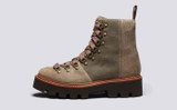 Nanette | Womens Hiker Boots in Waxy Leather | Grenson - Side View
