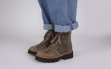 Nanette | Womens Hiker Boots in Waxy Leather | Grenson - Lifestyle View 2