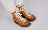 Nanette | Womens Hiker Boots in Ginger Nubuck | Grenson - Lifestyle View