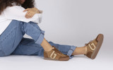 Sneaker 51 + | Womens Trainers in Brown and Cream | Grenson - Lifestyle View