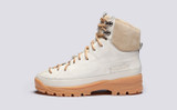 Sneaker 71 | Womens Boots in White on Vibram Sole | Grenson - Side View