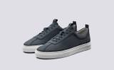 Grenson Sneaker 1 Mens in Blue Nubuck - 3 Quarter View
