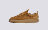 Sneaker 1 | Womens Vegan Sneakers in Tan Corduroy | Grenson - Side View