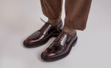Aldwych | Shoes for Men in Burgundy with Triple Welt | Grenson - Lifestyle View 2