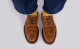 Aldwych | Shoes for Men in Brown Suede with Triple Welt | Grenson - Lifestyle View 2