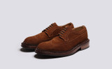 Aldwych | Shoes for Men in Brown Suede with Triple Welt | Grenson - Main View