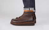 Asa | Mens Derby Boots in Brown Nubuck | Grenson - Lifestyle View 2