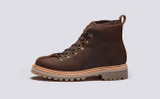 Bobby | Mens Hiker Boots in Brown with Shearling | Grenson - Side View