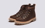 Bobby | Mens Hiker Boots in Brown with Shearling | Grenson - Main View