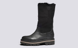 Maryanne | Womens Boots in Black with Shearling | Grenson - Side View