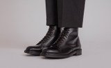 Jude | Mens Derby Boots in Black Leather | Grenson - Lifestyle View