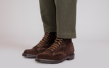 Jude | Mens Derby Boots in Brown Suede | Grenson - Lifestyle View