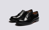 Camden | Womens Derby Shoes in Black Leather - Grenson