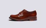 Camden | Womens Derby Shoes in Mid Brown Leather | Grenson - Side View