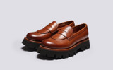 Hattie | Womens Loafers in Tan Leather | Grenson - Main View